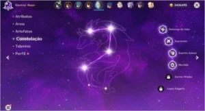 Conta Genshin AR55 8 personagens 5 estrelas - Genshin Impact