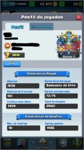 CONTA NV 11 / 10 LENDÁRIAS(MUITAS NV 2+) E DEMAIS BEM UPADAS - Clash Royale