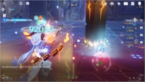 Genshin acc - AR55 Ganyu+Zhongli+Tartaglia+Diluc+Mona+Venti - Genshin Impact