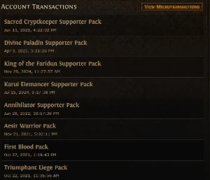 Conta Path of Exile + 2k Gastos