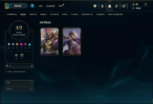 Bronze 2 com 70 Champs e 49 Skins ( MONO ADC ) - League of Legends LOL