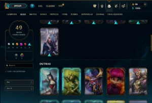 Bronze 2 com 70 Champs e 49 Skins ( MONO ADC ) - League of Legends LOL