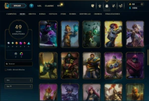 Bronze 2 com 70 Champs e 49 Skins ( MONO ADC ) - League of Legends LOL