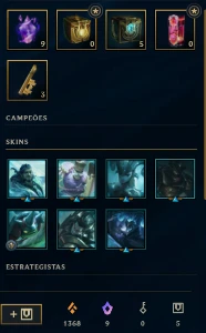 conta smurf - League of Legends LOL