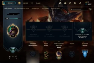 plat2 season passada md10 a ser feita com skin top 12 rara - League of Legends LOL