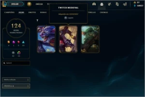 plat2 season passada md10 a ser feita com skin top 12 rara - League of Legends LOL