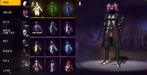 barbinha, +600 peitoral, coelhão, nivel 70 calça jazz - Free Fire