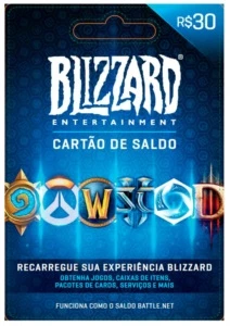 CARTÃO DE 30 REAIS - Blizzard