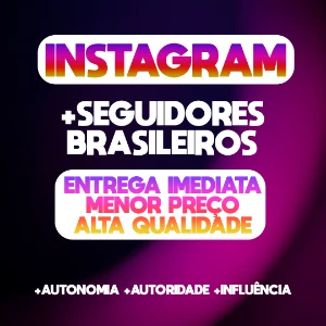 ⭐ Melhor Preço ⭐ Seguidores Brasileiros 👥🇧🇷 - Instagram - Redes Sociais