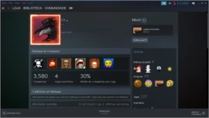 CONTA STEAM LVL 53, PRIME CS:GO, 127 JOGOS + DLC'S - Counter Strike