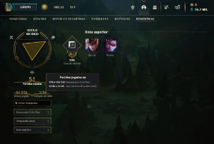 Conta Diamante 4/Iv - League of Legends LOL