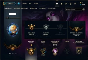 Conta ouro 3 com 37 skins e 73 champs - League of Legends LOL