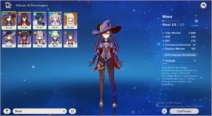 CONTA STARTER (AR 15) COM MONA SUCCROSE E XINYAN - Genshin Impact