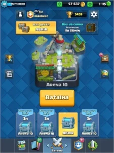 Conta nível 10 na arena lendaria 1300 gemas e 9 lendárias - Clash Royale