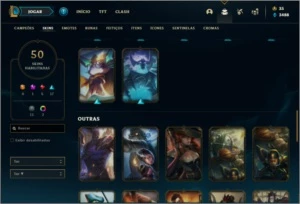 Conta diamante 4 com 50 skins e 80 champs - League of Legends LOL