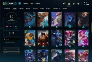 Conta diamante 4 com 50 skins e 80 champs - League of Legends LOL