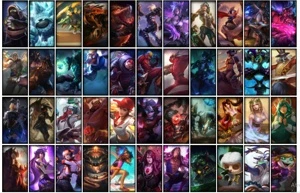 Conta Unranked com TODOS os champs e 216 Skins - League of Legends LOL