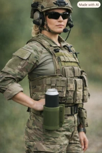 Caneca Porta Lata Tatica Verde Monster - Artesanato e Personalizados