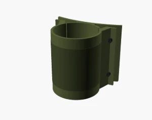 Caneca Porta Lata Tatica Verde Monster - Artesanato e Personalizados