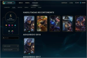 CONTA PLATINA 3 /2018 - League of Legends LOL