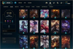 Conta prata 4 com 143 champs e 110 skins ( MAIN ADC ) - League of Legends LOL