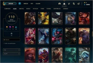 Conta prata 4 com 143 champs e 110 skins ( MAIN ADC ) - League of Legends LOL