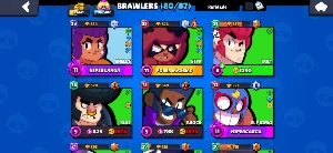 Conta de brawl stars com 33k de trofeus