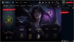 Vendo conta lv 30+(34 champs ) + Troca de Email - League of Legends LOL