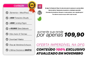 15.000 Sites Editaveis Wordpress & Elementor