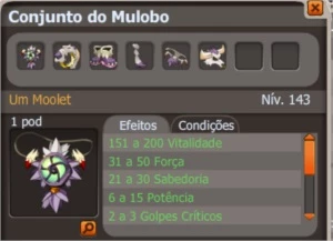[PROMOÇÃO] set mulobo full   HELIOBOROS - Dofus