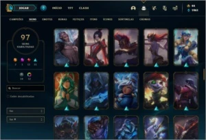 Conta ouro 2 com 145 champs e 97 skins ( MAIN ADC ) - League of Legends LOL