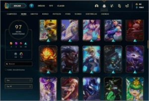 Conta ouro 2 com 145 champs e 97 skins ( MAIN ADC ) - League of Legends LOL