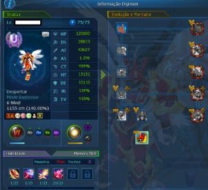 Conta End-Game LA/Omegamon com Rank U