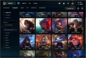 Conta platina 2 com 116 skins, 135 champs ( 6 vitoriosas ) - League of Legends LOL