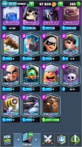 Conta Clash Royale 11 Lendárias