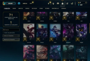 Prata 4 com 51 Champs e 8 Skins - League of Legends LOL