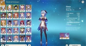 Conta com Ganyu +Amos e outros t5s Limitados. AR - Genshin Impact