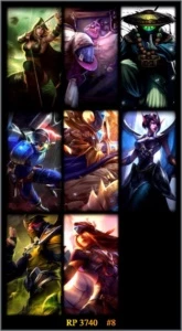 CONTA GOLD 3 COM SIVIR VITORIOSA, MORGANA E MAOKAI VITORIOSO - League of Legends LOL