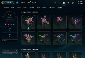 Conta Lol muitas skins - League of Legends