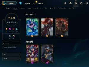 Conta Lol muitas skins - League of Legends