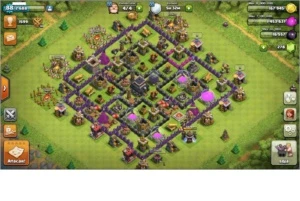 conta clash of clans cv9