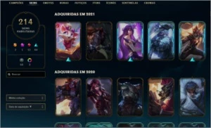 Conta lolzin bronze 214 skin, todos os campeoes - League of Legends