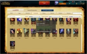 conta lol unranked,diversas skins,ip/rp e muito mais - League of Legends