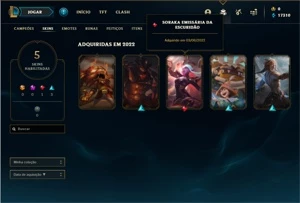 Conta ouro 1 com 23 Champs e 5 Skins - League of Legends LOL