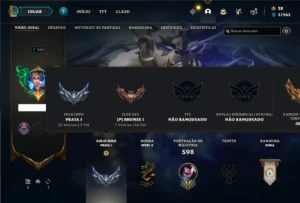 Conta prata 1 com TODOS os champs e 267 skins + 3 Ultimates - League of Legends LOL