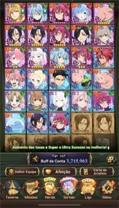 Conta Nanatsu Grand Cross com Todas as Colab´s !!! - Outros