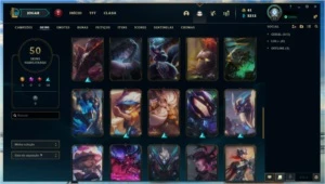 Conta Prata 2 Com 99 campeões e 50 skins - League of Legends LOL