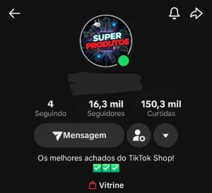 Conta Tiktok (Live/Shop)