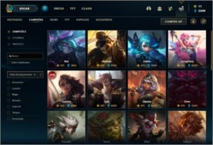 Conta prata 2 com 125 champs e 206 skins ( MAIN JG / SUP ) - League of Legends LOL