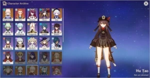 ar38 Mona, Kokomi, Qiqi 58 tiros dados + Varios 4 estrelas - Genshin Impact